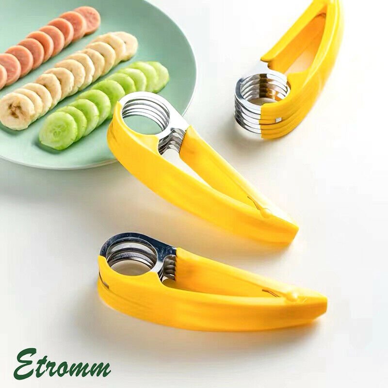 Compact Stainless Steel Kitchen Gadget for Egg Strawberry Banana Slicing