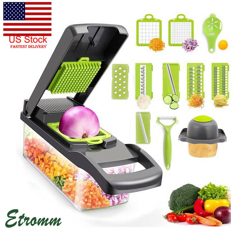 Great Choice Products Food Vegetable Cutter Hand Onion Fruit Dicer Chopper  Veggie Slicer Kitchen Tool