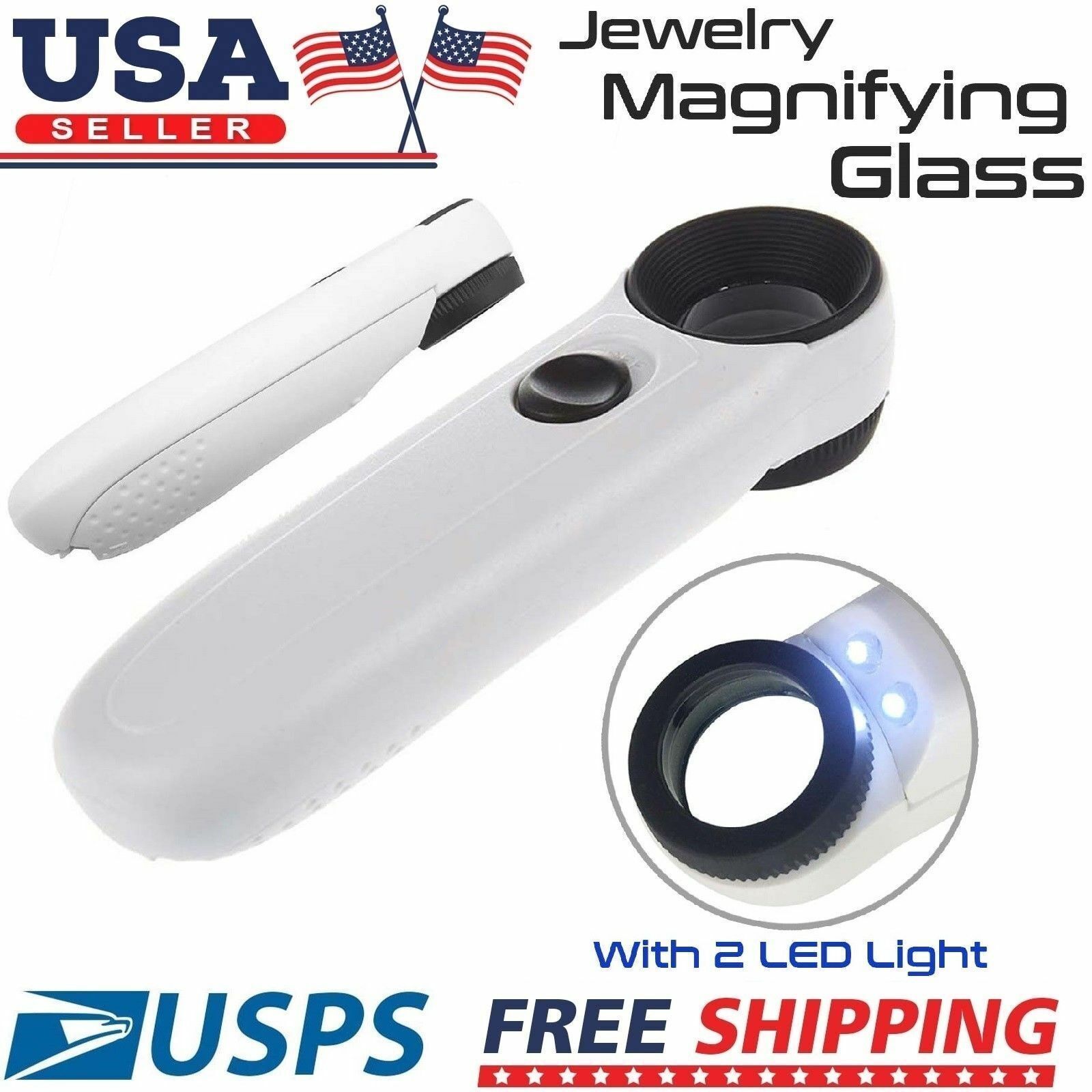 Jewelry Magnifying Glass with LED Light