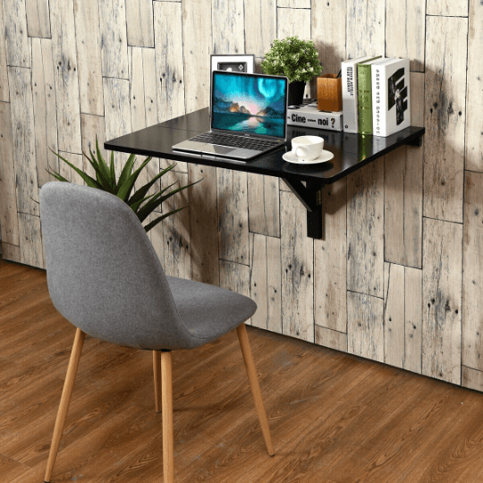 Office Desk Modern Study Table with 4 Storage Shelves - Plugsus