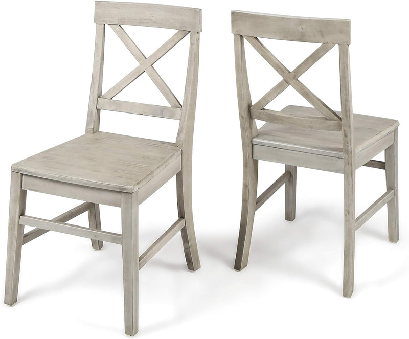 Liam's Farmhouse Dining Chairs - Truda Collection in Acacia Wood (2-Pack) - Plugsus Home Furniture