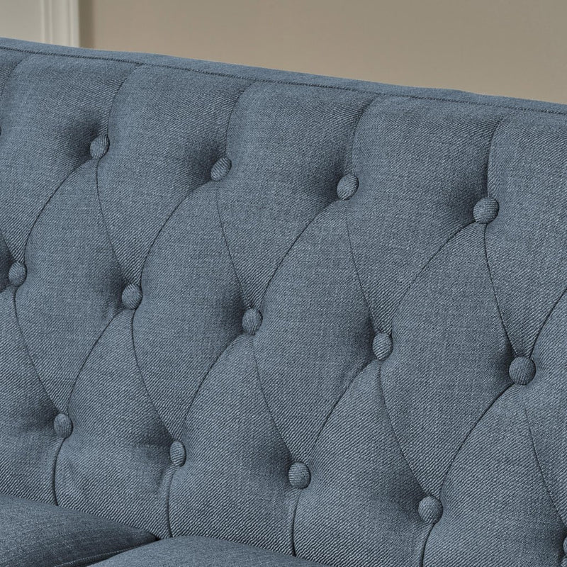 Minimalist Sofa Mid Century Modern Tufted Fabric - Plugsus Home Furniture