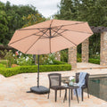 Outdoor Water Resistant Canopy w/ Plastic Base Aluminum Pole - Plugsus Home Furniture