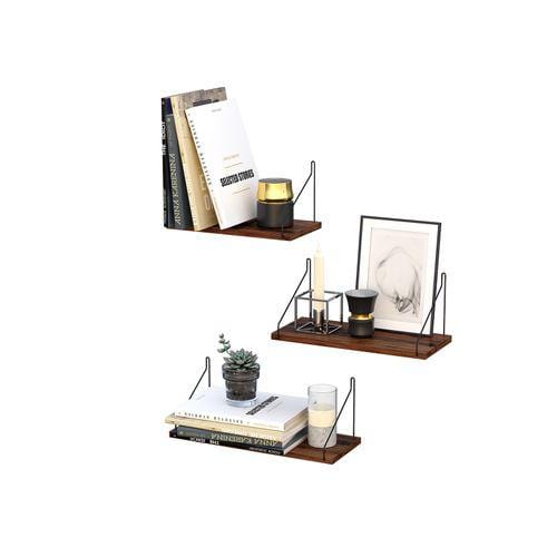 Rustic Floating Shelves Set of 3 - Plugsus Home Furniture