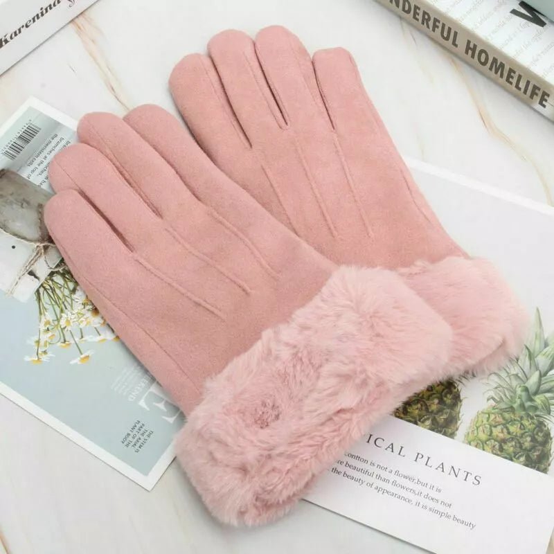 Women’s Warm Touch Screen Gloves - Thick Soft Cashmere Winter Fleece - Plugsus Home Furniture