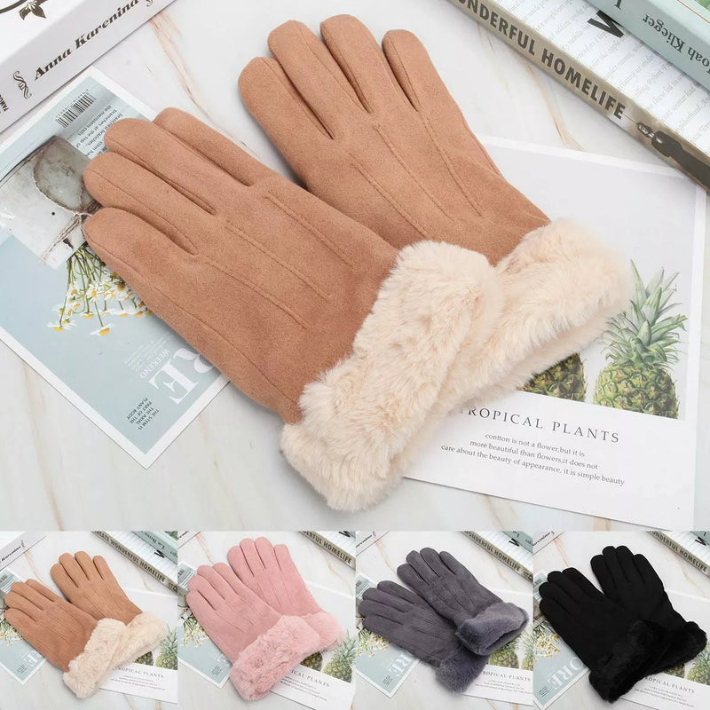 Women’s Warm Touch Screen Gloves - Thick Soft Cashmere Winter Fleece - Plugsus Home Furniture