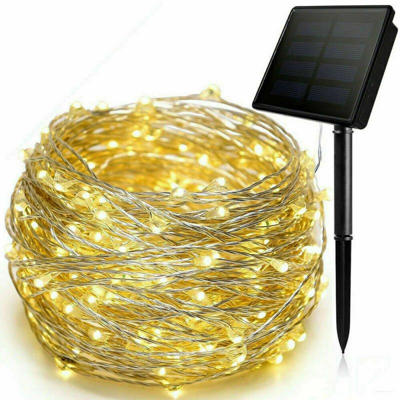 100-400 LED Solar Power String Fairy Lights Garden Outdoor Party Christmas Lamp - Plugsus Home Furniture