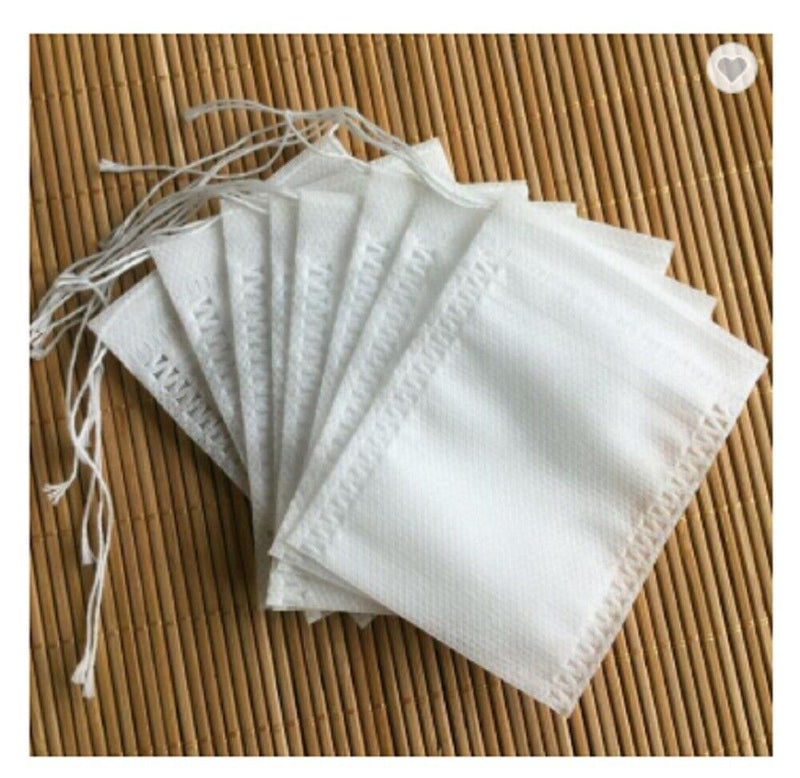 100 Pcs Non-woven Disposable Filter Empty Teabags Herb Loose Tea Bag 8*10 cm US - Plugsus Home Furniture