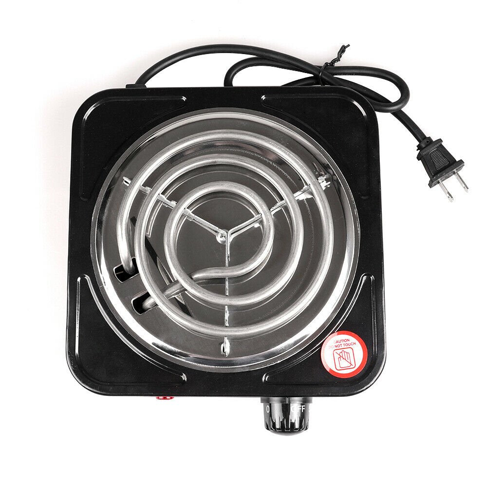 1000W Portable Electric Single Burner Hot Plate Cooktop RV Dorm Countertop  Stove