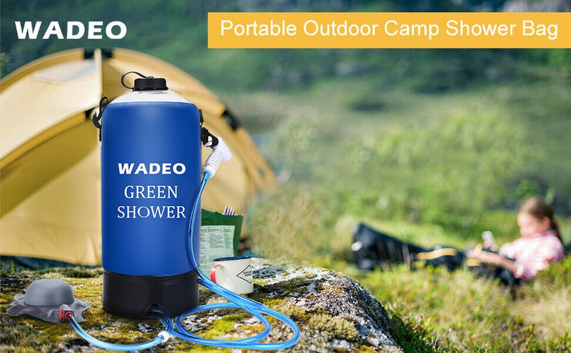 Portable Camping Shower, Outdoor Camp Shower Pump, USB Rechargeable 10L  Collapsi