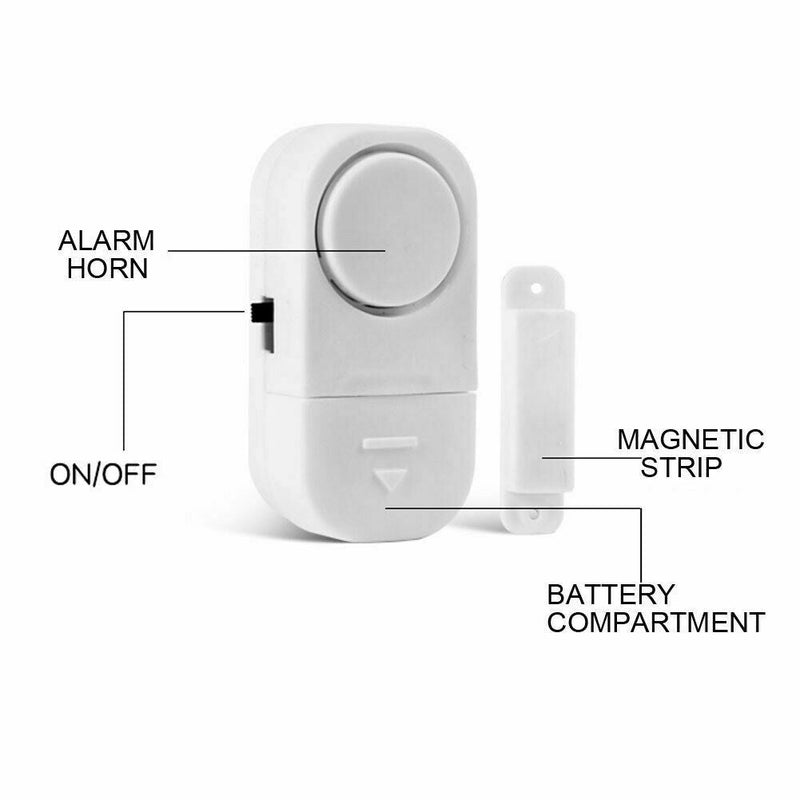 10PCS Wireless Home Window Door System Magnetic Sensor - Plugsus Home Furniture