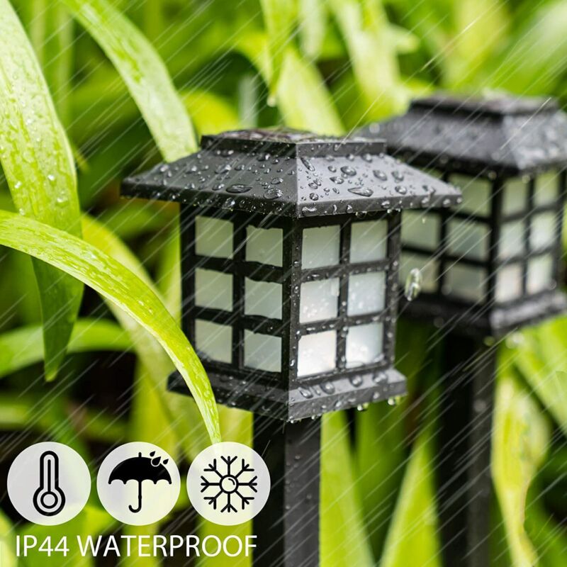 12 Pack Solar Garden Lights Outdoor Landscape Pathway Yard Waterproof LED Lights - Plugsus Home Furniture