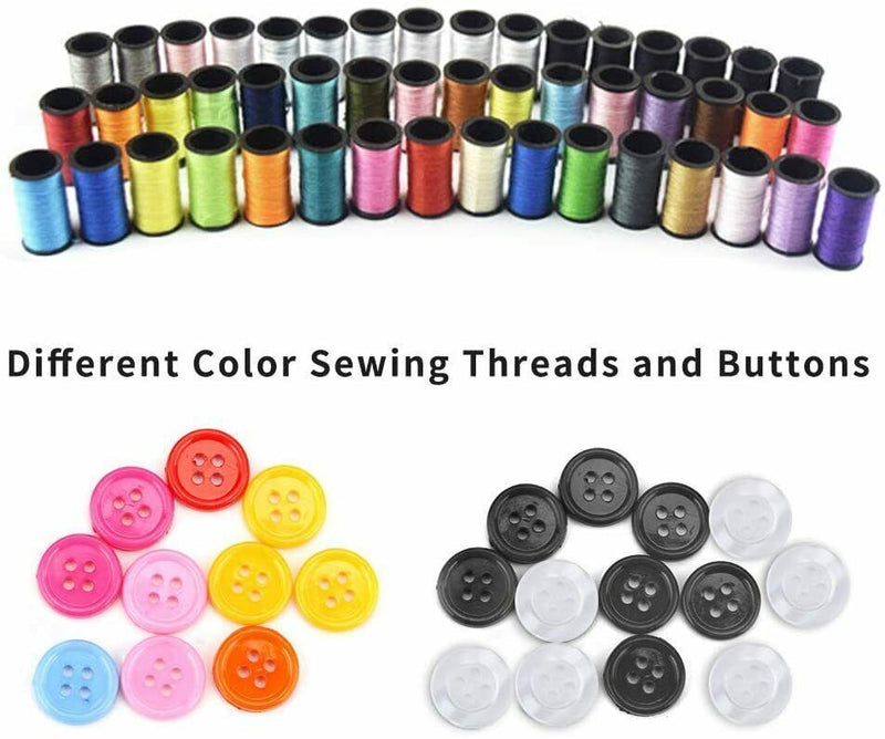 172pc Home Travel Sewing Kit Thread Threader Needle Tape Measure Scissor Thimble - Plugsus Home Furniture