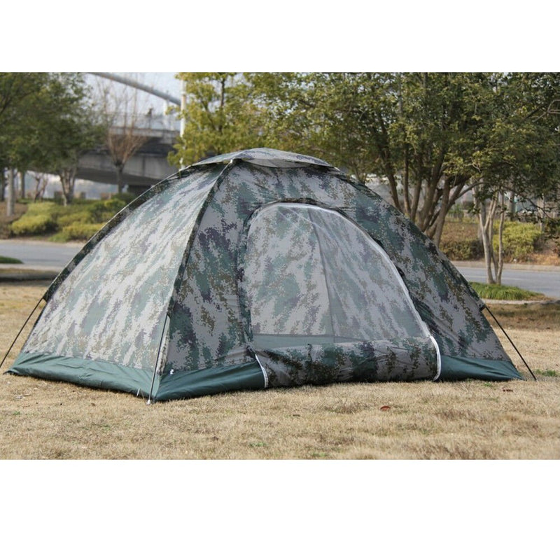 2-4 Person Waterproof Outdoor Camping 4 Season Folding Tent Camouflage Hiking - Plugsus Home Furniture