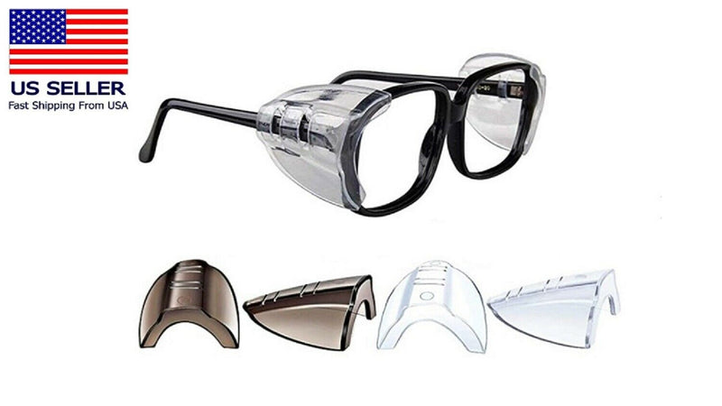 2 Pairs Side Shields for Eye Glasses Slip On Safety Glasses Shield Universal US - Plugsus Home Furniture