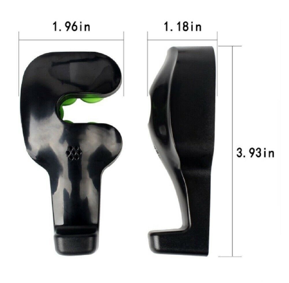 4 Pack Car Purse Hook, Leather Car Headrest Holder Hooks for Hanging Purses  and Bags and Coats, 4Pack Black - Walmart.com
