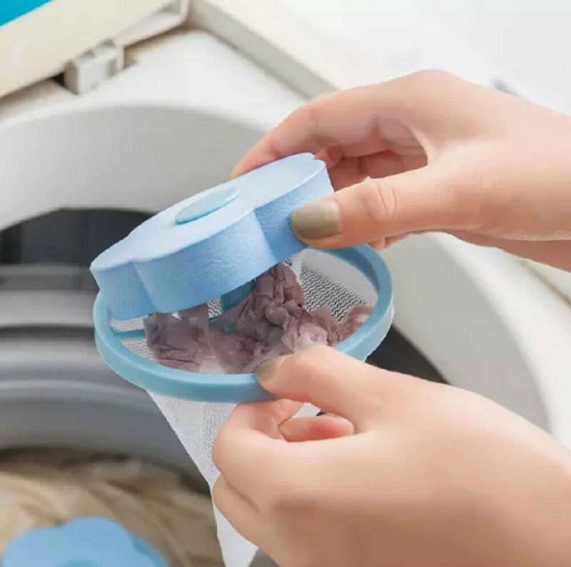 2 Pcs Floating Pet Fur Catcher Laundry Lint Pet Hair Remover For Washing Machine - Plugsus Home Furniture