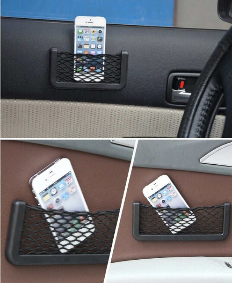 2Ps Universal Car Storage Net String Pouch Bag GPS Phone Holder Pocket Organizer - Plugsus Home Furniture