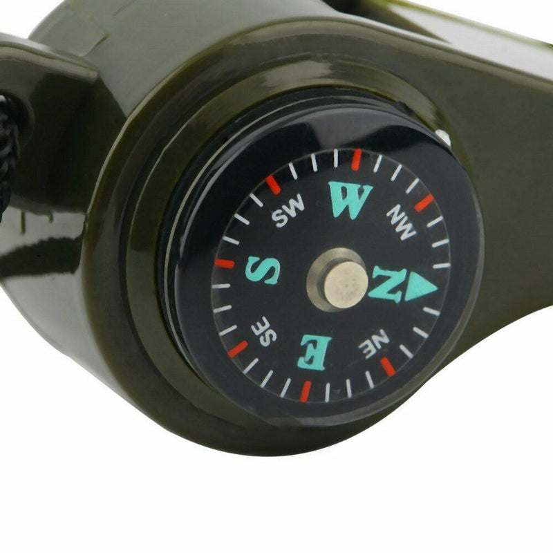 3 in1 Emergency Survival Gear Camping Hiking Whistle Compass Thermometer US - Plugsus Home Furniture