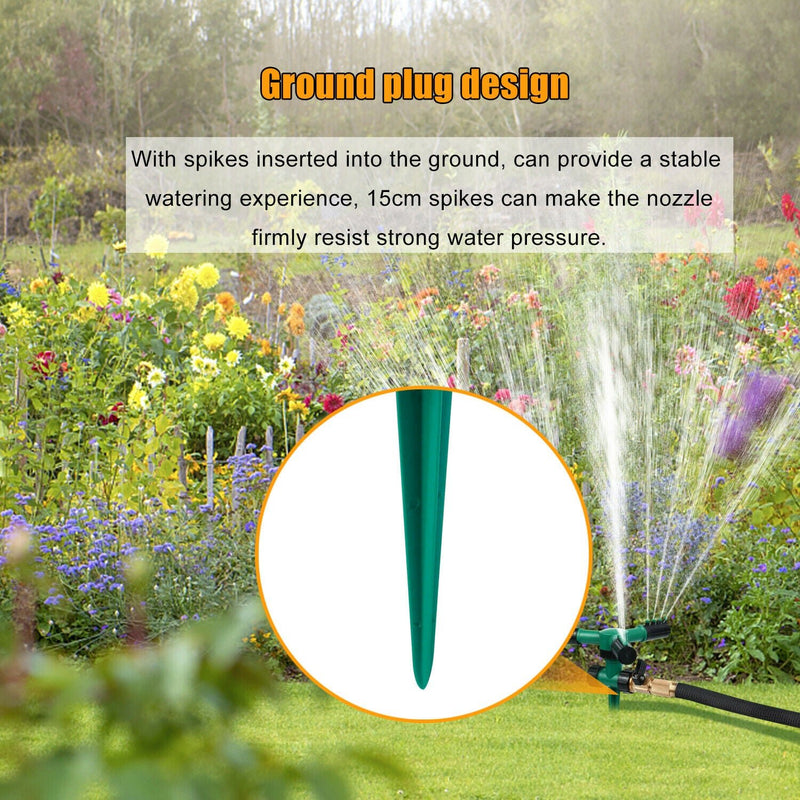 360° Lawn Sprinkler System Automatic Garden Yard Grass Watering Spray Irrigation - Plugsus Home Furniture