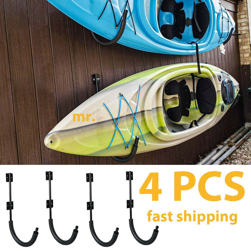 4 PCS Kayak Storage Wall Mount Hanger Rack for Canoe Paddle Kayak Hanging  Hook - Plugsus Home