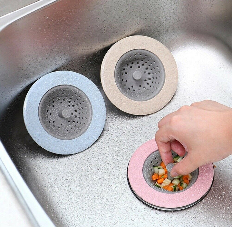 4 Pcs Plastic Kitchen Sink Drain Strainer Filter Catching Food Particles 4.33'' - Plugsus Home Furniture