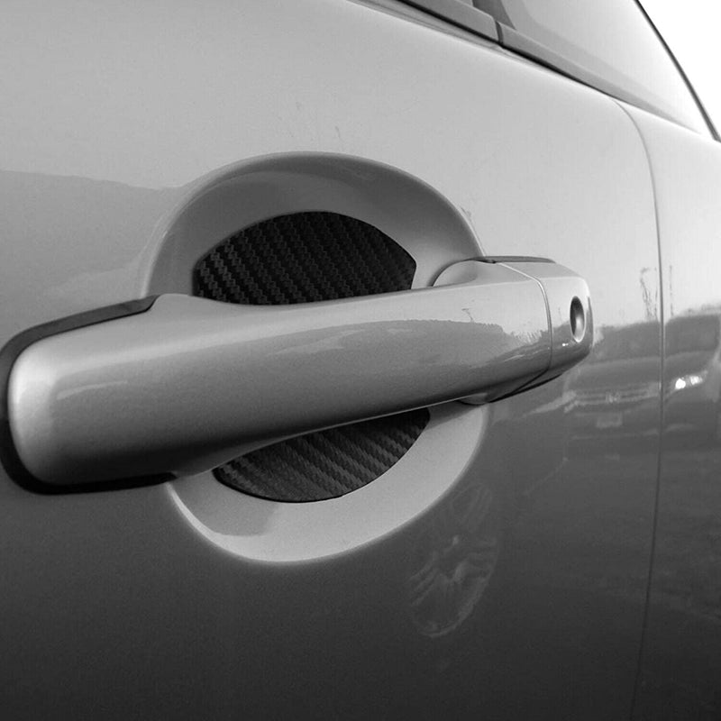 4X Carbon Fiber Car Door Handle Protector Film Anti-Scratch Stickers Accessories - Plugsus Home Furniture