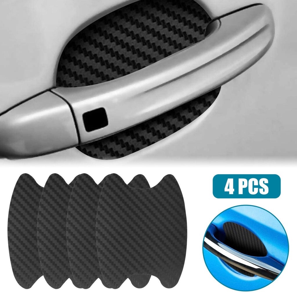 4X Carbon Fiber Car Door Handle Protector Film Anti-Scratch Stickers  Accessories - Plugsus Home Furniture