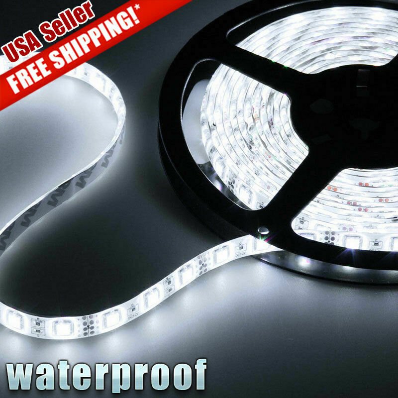 5M 3528 LED Strip Light 300 LEDs Super Bright 7000K Cool White Waterproof IP65 - Plugsus Home Furniture