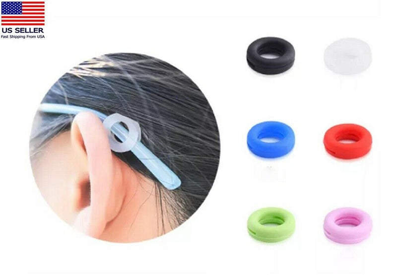 6 Pairs Anti Slip Glasses Ear Hooks Tip Eyeglasses Grip Temple Holder Silicone - Plugsus Home Furniture