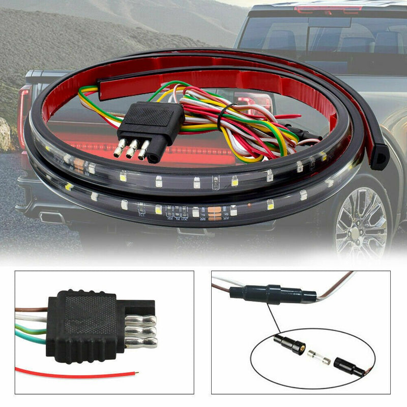 60" LED STRIP TAILGATE LIGHT BAR REVERSE BRAKE SIGNAL FOR CHEVY FORD DODGE TRUCK - Plugsus Home Furniture