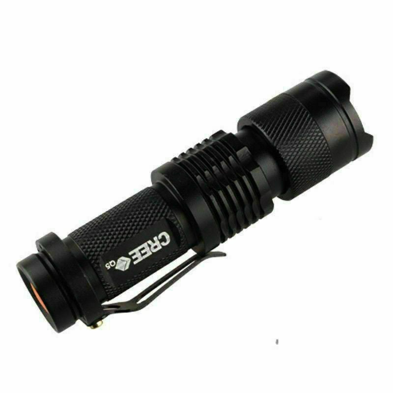 7W 1200LM 1Mode Mini Zoom In/Out Q5 LED 14500/AA Flashlight Torch Camping Light - Plugsus Home Furniture