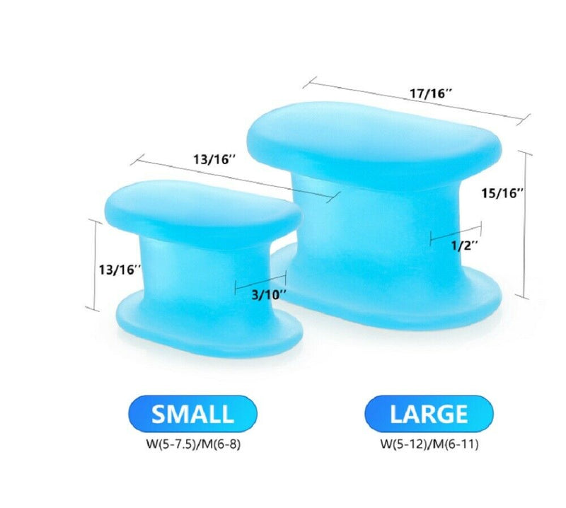 8 Pairs Silicone Gel Toe Separator Orthotics Bunion Toes Spacer Pain Reliever US - Plugsus Home Furniture