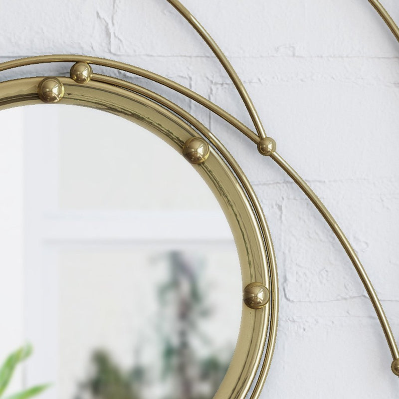 Aileen Modern Circular Wall Mirror Décor - Plugsus Home Furniture