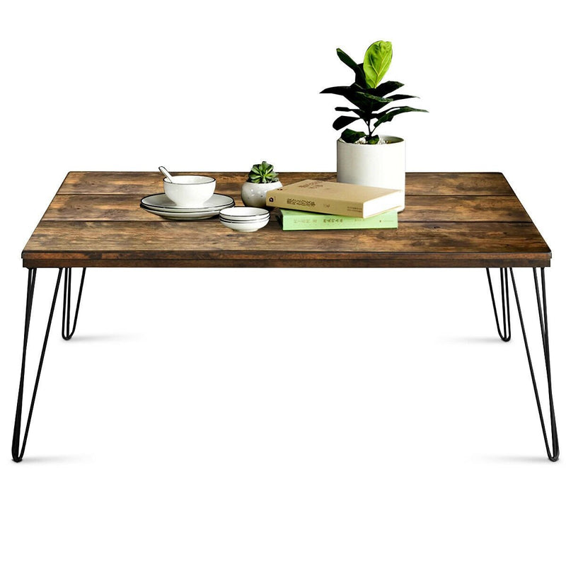 Anmas Modernity Coffee Table With Hairpin Legs.