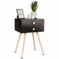 Anmas Modernity Nightstand End Side Table With 2 Drawers - Plugsus Home Furniture