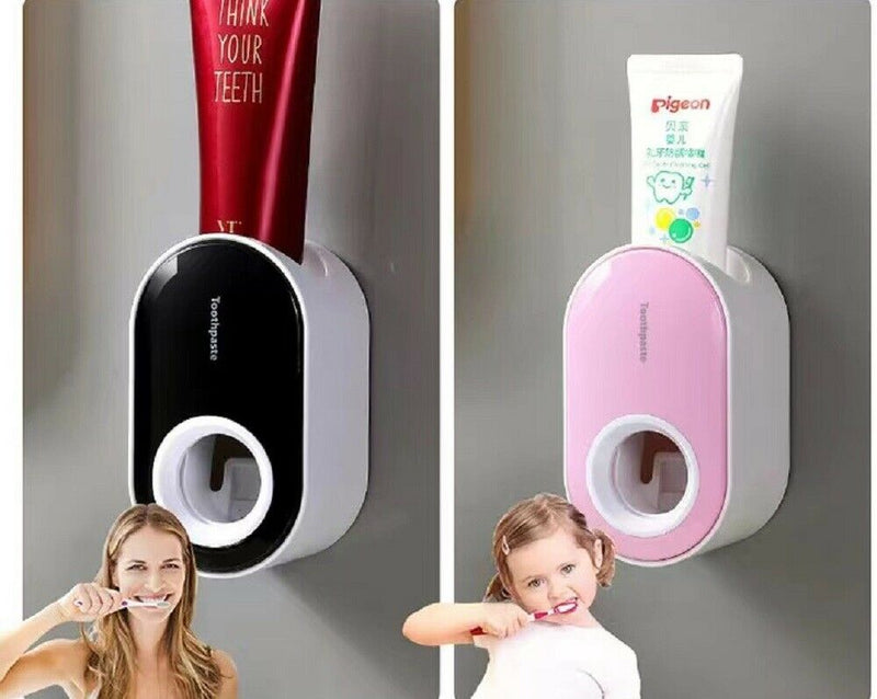 Automatic Toothpaste Dispenser Wall Mounted Holder Squeezer Bathroom Toilet Home - Plugsus Home Furniture
