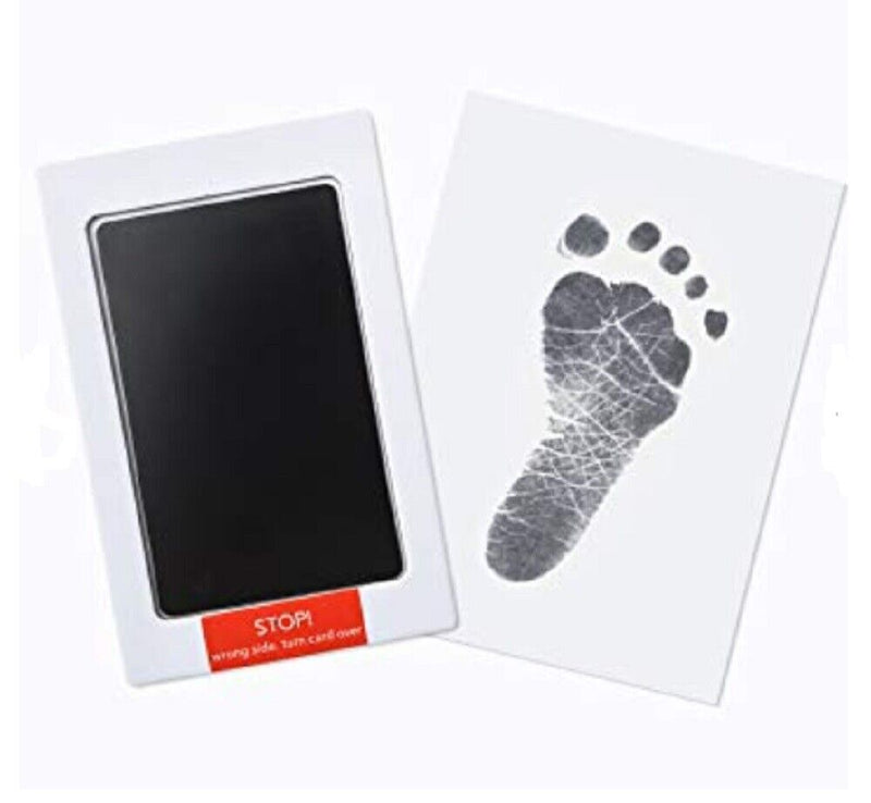 Baby Black Inkless Footprint Handprint Pet Paw Print Stamp Clean Touch Ink  Pad