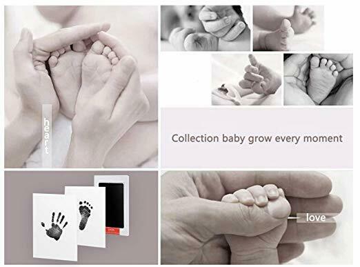 Baby Safe Print Ink Pad Touch Nontoxic Inkless Footprint Handprint Kit Black US - Plugsus Home Furniture