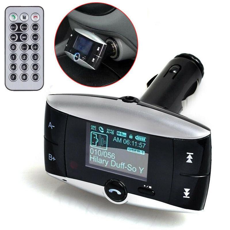Bluetooth Wireless FM Transmitter Modulator Car Kit MP3 Player SD USB LCD Remote - Plugsus Home Furniture