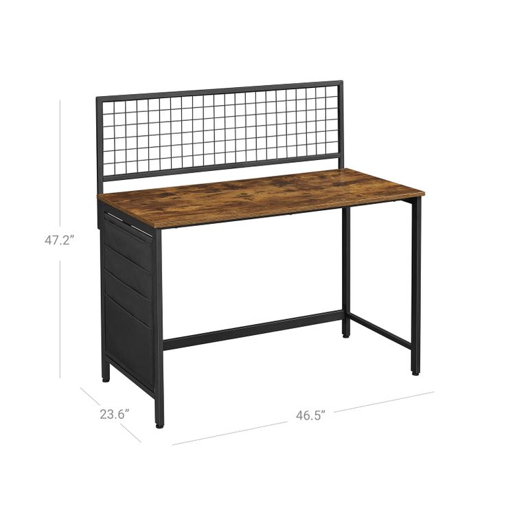 Cayna Office Desk Metal Frame with Storage - Plugsus Home Furniture