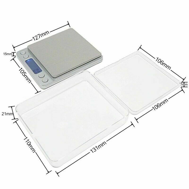 Digital Scale 3000g x 0.1g Jewelry Gold Silver Coin Gram Pocket Size Herb Grain - Plugsus Home Furniture