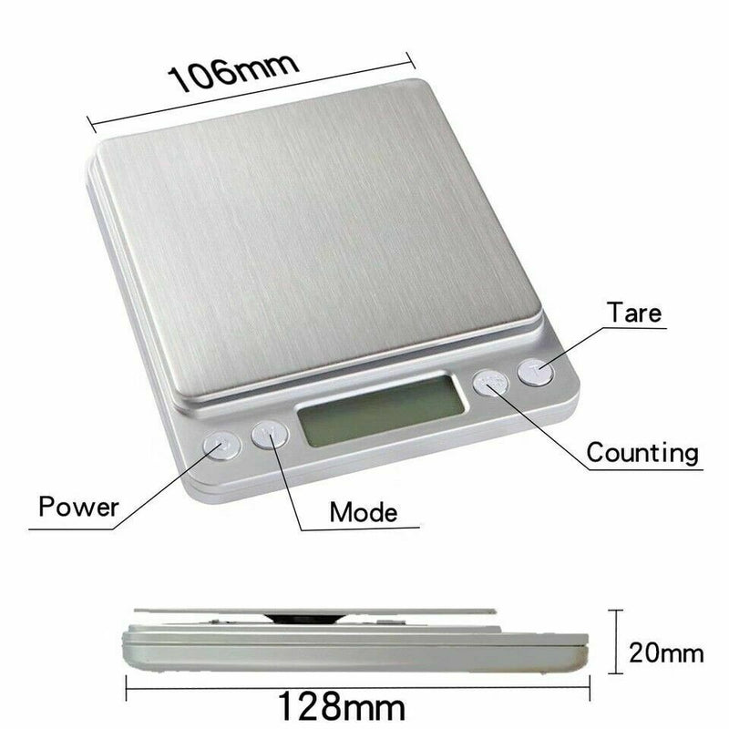 Weigh Gram Scale 3000g x 0.1g, Pocket Scale, Digital Jewelry Scale, Food  Scale, Kitchen Scale, Digital Gram Scale