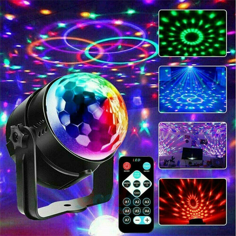 Disco Ball Party Light RGB Stage Lighting Strobe LED DJ Dance Rotating Bulb Lamp - Plugsus Home Furniture
