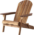 Ethan's Acacia Wood Folding Adirondack Chair for Outdoor Comfort - Plugsus Home Furniture