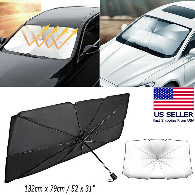Foldable Car Windshield Sunshade Front Window Cover Visor Sun