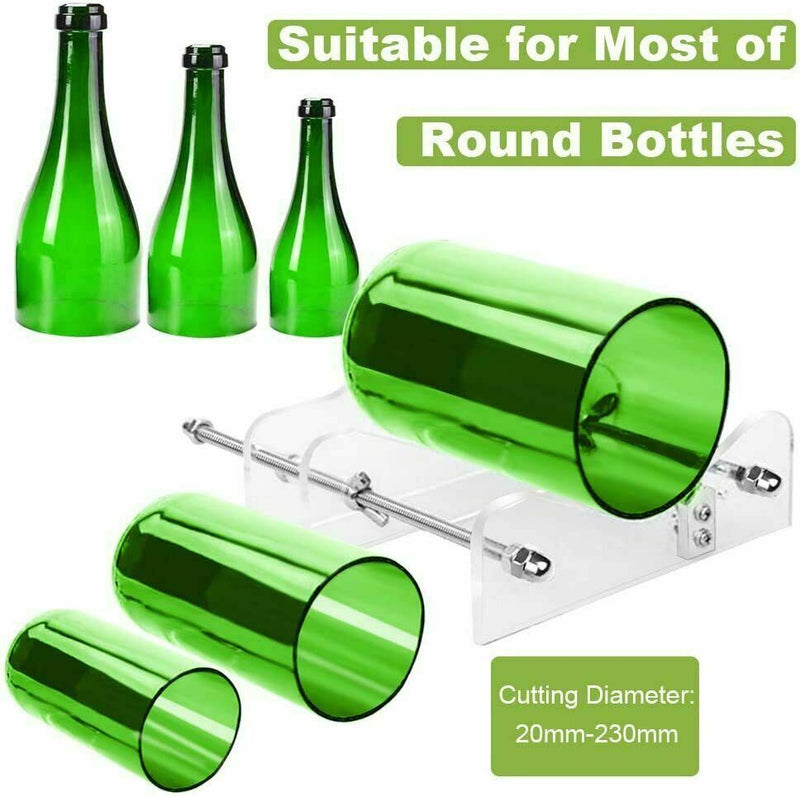 Glass Bottle Cutter Kit DIY Cutting Machine Craft Recycle Tools US - Plugsus Home Furniture