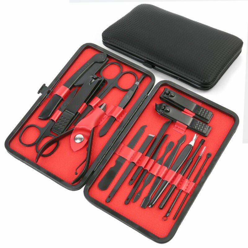 Grooming Kit for Women and Men - Manicure and Pedicure Set with Nail Clippers, Scissors, and More - Plugsus Home Furniture