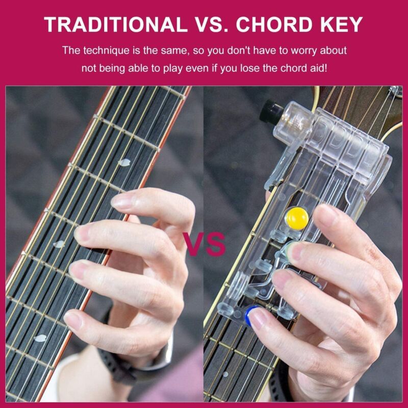 Guitar learning Tools Finger Trainer One-Key Chord Assist Practice Aid Learning - Plugsus Home Furniture