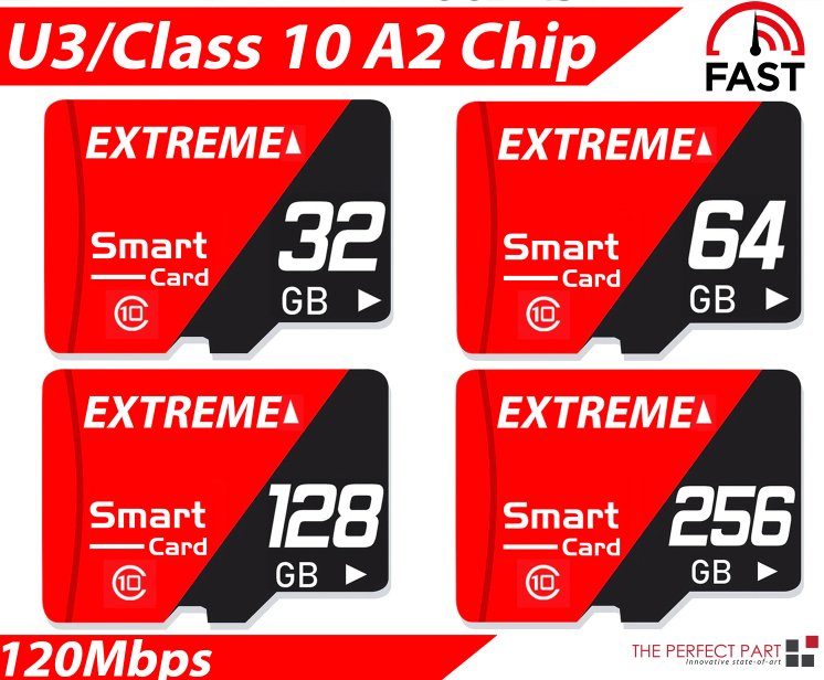 High-Speed 32GB, 64GB, 128GB, 256GB Micro SD Card TF Card - Ultra Class 10 Memory - Plugsus Home Furniture